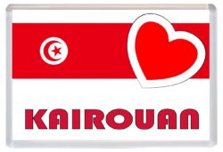 Kairouan - Love Tunisia/Tunisian Towns & Cities Flag - Jumbo Fridge Magnet Souvenir Gift Present