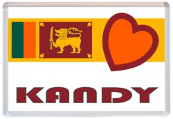 Kandy - Love Sri Lanka/Lankan Towns & Cities Flag - Jumbo Fridge Magnet Souvenir Gift Present