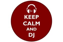 Keep Calm and DJ - 59mm Birthday Pin Badge Gift Present