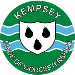 Kempsey - Pride of Worcestershire - TWO PACK - Car Bumper Laptop Window Decal County Flag Sticker
