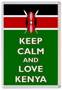 Keep Calm and Love Kenya - Jumbo Fridge Magnet Souvenir Gift Present