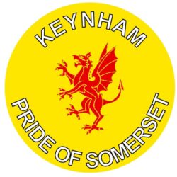 Keynsham - Pride of Somerset - TWO PACK - Car Bumper Laptop Window Decal County Flag Sticker