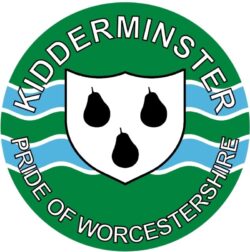 Kidderminster - Pride of Worcestershire - TWO PACK - Car Bumper Laptop Window Decal County Flag Sticker