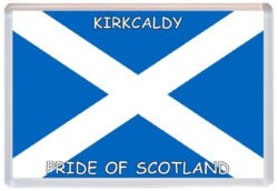 Kirkcaldy - Love Scotland/Scottish Towns & Cities Flag - Jumbo Fridge Magnet Souvenir Gift Present