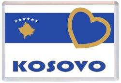 Love Kosovo/Kosovan Towns & Cities Flag - Jumbo Fridge Magnet Souvenir Gift Present
