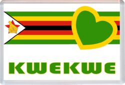 Kwekwe - Love Zimbabwe/Zimbabwean Towns & Cities Flag - Jumbo Fridge Magnet Souvenir Gift Present