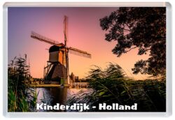 Kinderdijk - Holland - Jumbo Fridge Magnet Souvenir Gift Present Bridges 20H1