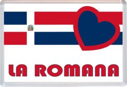 La Romana - Love Dominican Republic Towns & Cities Flag - Jumbo Fridge Magnet Souvenir Gift Present