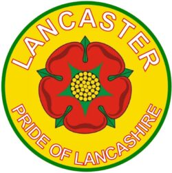 Lancaster - Pride of Lancashire - TWO PACK - Car Bumper Laptop Window Decal County Flag Sticker