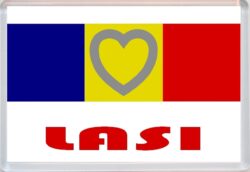 Lasi - Love Romania/Romanian Towns & Cities Flag - Jumbo Fridge Magnet Souvenir Gift Present