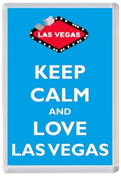 Keep Calm and Love Las Vegas - Jumbo Fridge Magnet Souvenir Gift Present