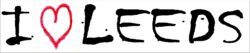 I Love Leeds - Car Bumper Laptop Window Decal Sticker