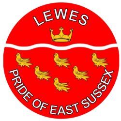 Lewes - Pride of East Sussex - TWO PACK - Car Bumper Laptop Window Decal County Flag Sticker