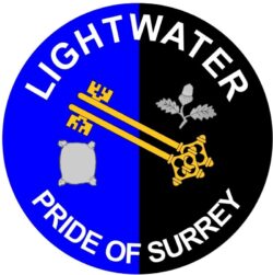 Lightwater - Pride of Surrey - TWO PACK - Car Bumper Laptop Window Decal County Flag Sticker