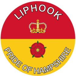 Liphook - Pride of Hampshire - TWO PACK - Car Bumper Laptop Window Decal County Flag Sticker