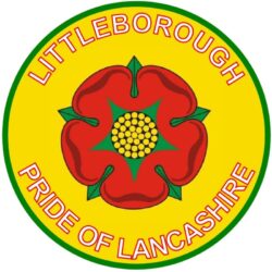 Littleborough - Pride of Lancashire - TWO PACK - Car Bumper Laptop Window Decal County Flag Sticker