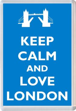Keep Calm and Love London - Jumbo Fridge Magnet Souvenir Gift Present