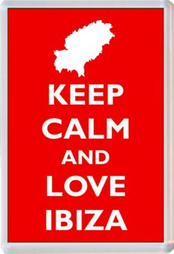 Keep Calm and Love Ibiza - Jumbo Fridge Magnet Souvenir Gift Present