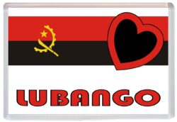 Lubango - Love Angola/Angolan Towns & Cities Flag - Jumbo Fridge Magnet Souvenir Gift Present