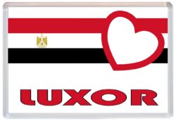 Luxor - Love Egyptian Towns & Cities Flag - Jumbo Fridge Magnet Souvenir Gift Present