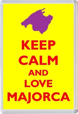 Keep Calm and Love Majorca - Jumbo Fridge Magnet Souvenir Gift Present