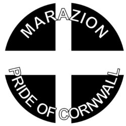 Marazion - Pride of Cornwall - TWO PACK - Car Bumper Laptop Window Decal County Flag Sticker