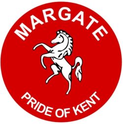 Margate - Pride of Kent - TWO PACK - Car Bumper Laptop Window Decal County Flag Sticker
