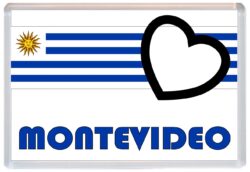 Montevideo - Love Uruguay/Uruguayan - Jumbo Fridge Magnet Souvenir Gift Present