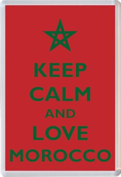 Keep Calm and Love Morocco - Jumbo Fridge Magnet Souvenir Gift Present