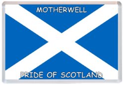 Motherwell - Love Scotland/Scottish Towns & Cities Flag - Jumbo Fridge Magnet Souvenir Gift Present