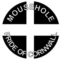 Mousehole - Pride of Cornwall - TWO PACK - Car Bumper Laptop Window Decal County Flag Sticker