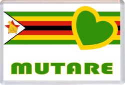 Mutare - Love Zimbabwe/Zimbabwean Towns & Cities Flag - Jumbo Fridge Magnet Souvenir Gift Present