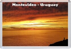 Montevideo - Uruguay - Jumbo Fridge Magnet Souvenir Gift Present 20U1