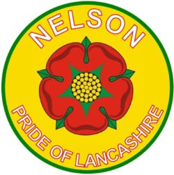 Nelson - Pride of Lancashire - TWO PACK - Car Bumper Laptop Window Decal County Flag Sticker