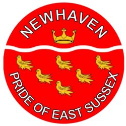 Newhaven - Pride of East Sussex - TWO PACK - Car Bumper Laptop Window Decal County Flag Sticker