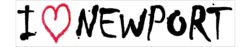 I Love Newport - Car Bumper Laptop Window Decal Sticker