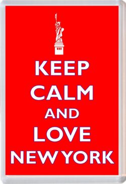 Keep Calm and Love New York - Jumbo Fridge Magnet Souvenir Gift Present