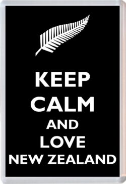 Keep Calm and Love New Zealand - Jumbo Fridge Magnet Souvenir Gift Present