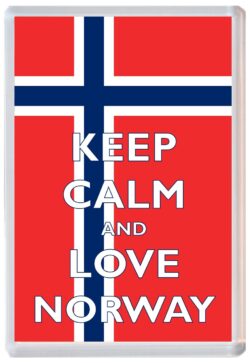 Keep Calm and Love Norway - Jumbo Fridge Magnet Souvenir Gift Present
