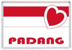 Padang - Love Indonesia/Indonesian Towns & Cities Flag - Jumbo Fridge Magnet Souvenir Gift Present