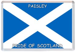 Paisley - Love Scotland/Scottish Towns & Cities Flag - Jumbo Fridge Magnet Souvenir Gift Present