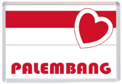 Palembang - Love Indonesia/Indonesian Towns & Cities Flag - Jumbo Fridge Magnet Souvenir Gift Present