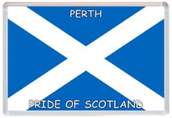 Perth - Love Scotland/Scottish Towns & Cities Flag - Jumbo Fridge Magnet Souvenir Gift Present
