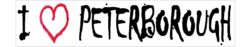 I Love Peterborough - Car Bumper Laptop Window Decal Sticker