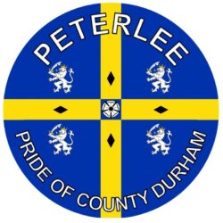 Peterlee - Pride of County Durham - TWO PACK - Car Bumper Laptop Window Decal County Flag Sticker