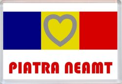Piatra Neamt - Love Romania/Romanian Towns & Cities Flag - Jumbo Fridge Magnet Souvenir Gift Present