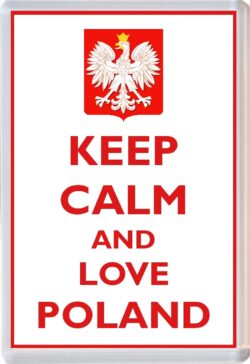 Keep Calm and Love Poland - Jumbo Fridge Magnet Souvenir Gift Present