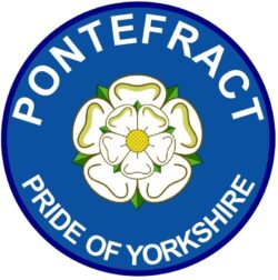 Pontefract - Pride of Yorkshire - TWO PACK - Car Bumper Laptop Window Decal County Flag Sticker
