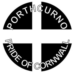 Porthcurno - Pride of Cornwall - TWO PACK - Car Bumper Laptop Window Decal County Flag Sticker