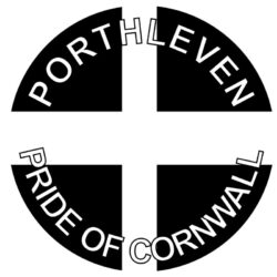 Porthleven - Pride of Cornwall - TWO PACK - Car Bumper Laptop Window Decal County Flag Sticker